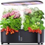 15-Pod Hydroponic Herb Garden Kit with Grow Light