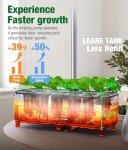 15-Pod Hydroponic Herb Garden Kit with Grow Light