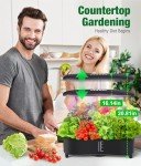 15-Pod Hydroponic Herb Garden Kit with Grow Light