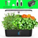 Indoor Hydroponic Herb Garden with Grow Light
