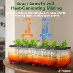 Sonidko Hydroponic Growing System with LED Grow Light