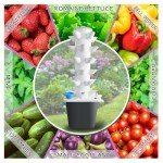 30-Plant Indoor Hydroponic Tower with Grow Lights