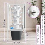 30-Plant Indoor Hydroponic Tower with Grow Lights