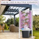 30-Plant Indoor Hydroponic Tower with Grow Lights