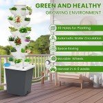 6-Layer Hydroponic Tower Garden Kit with Pump