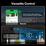Smart Hydroponic Grow Box with LED Light