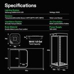 Smart Hydroponic Grow Box with LED Light