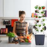 6-Layer Hydroponic Tower Garden Kit with Pump