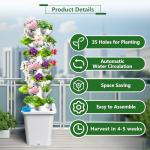 35-Pot Hydroponics Vertical Tower Garden System