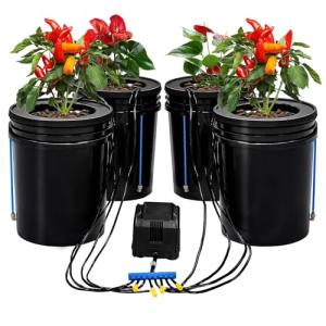 TGrasol 4-Bucket Hydroponic Growing System Kit