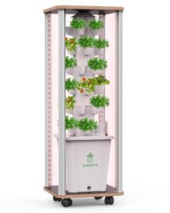 DPROOTS Vertical Hydroponic Growing System with 30 Pods