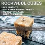 CastleGreens Rockwool Grow Cubes - 200 Plugs