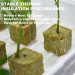 CastleGreens Rockwool Grow Cubes - 200 Plugs