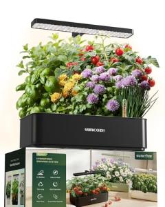 12-Pod Hydroponic Growing System with LED Light