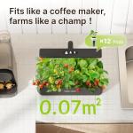 12-Pod Hydroponic Growing System with LED Light
