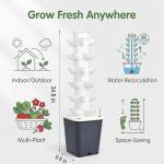 6-Layer Hydroponic Tower Garden Kit with Pump