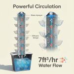 6-Layer Hydroponic Tower Garden Kit with Pump