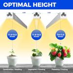 Barrina 1ft Full Spectrum LED Grow Lights 4-Pack