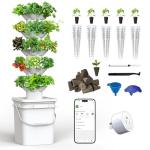 5-Layer Hydroponic Tower for Indoor/Outdoor Gardening