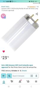 Sylvania 24671 40w T12 Hydroponic Grow Light