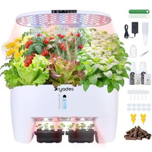 Smart Hydroponic Garden System with Grow Light