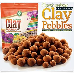 2LB Organic Clay Pebbles for Hydroponic Growing System