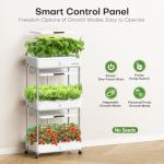 Ahopegarden Indoor Hydroponics Kit with LED Grow Light