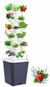 6-Layer Hydroponic Tower Garden Kit with Pump