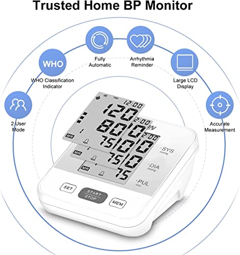 Upper Arm Blood Pressure Monitor - 2×99 Memory