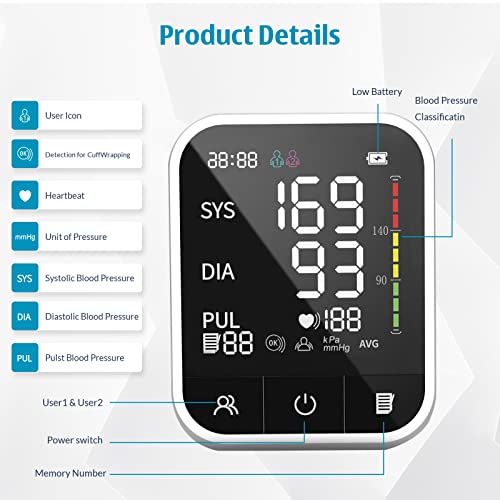 CE Approved Upper Arm Blood Pressure Monitor