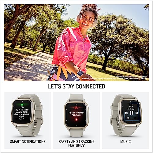 Garmin Venu Sq 2: Music GPS Smartwatch, All-day Health Monitoring, Black