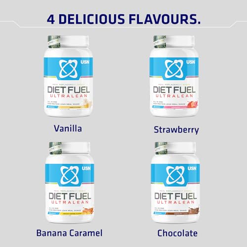 USN Diet Fuel UltraLean: Strawberry 1KG - Weight Loss & Fitness