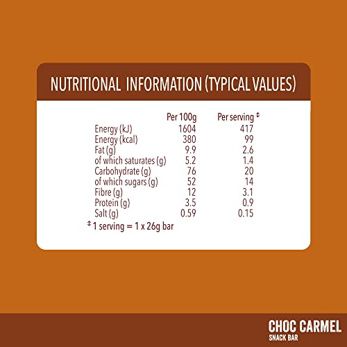 Choc Caramel SlimFast Snack Bar, 30x26g Multipack