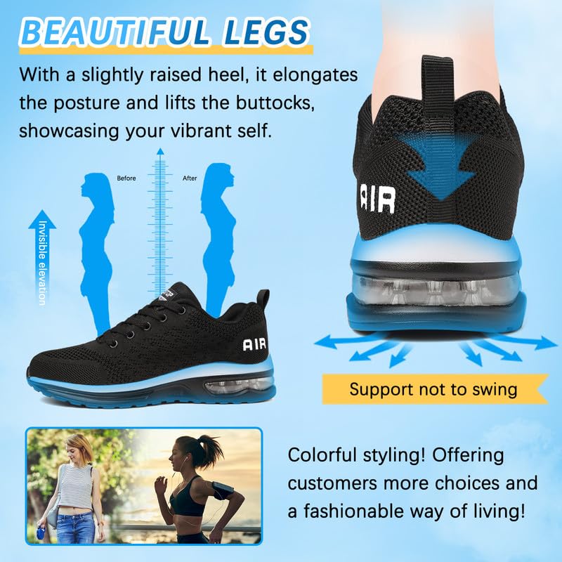Women's Lightweight Running Shoes with Air Cushion