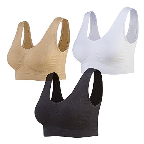 Lemef Seamless Sports Bra Set for Women (Large)