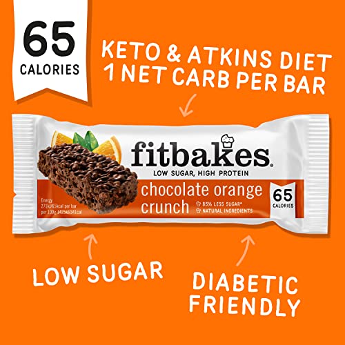 Fitbakes: Chocolate Orange Keto Bars - 65 Calories!