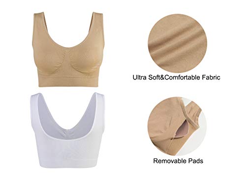 Lemef Seamless Sports Bra Set for Women (Large)