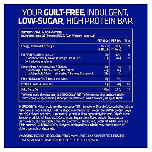 USN Trust Crunch Fudge Protein Bars (12 Pack)