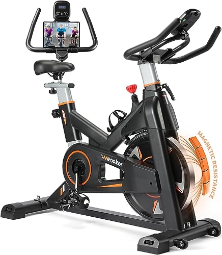 Wenoker Magnetic Resistance Indoor Cycling Bike with LCD