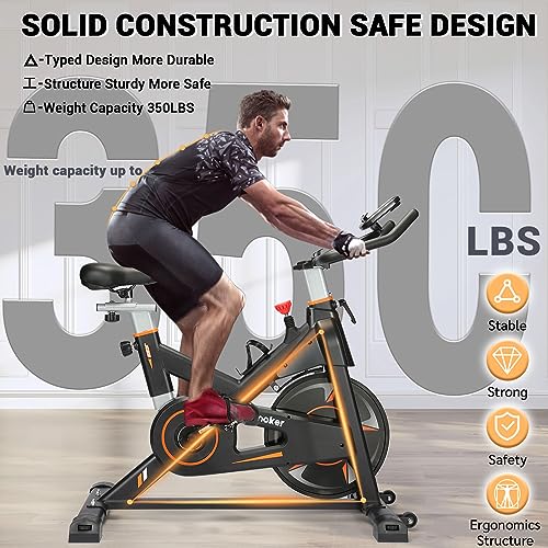 Wenoker Magnetic Resistance Indoor Cycling Bike with LCD