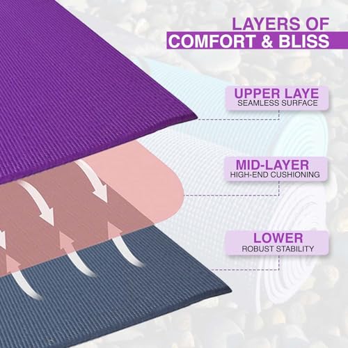 Xn8 Sports Yoga Mat: Non-Slip, 6mm Thick