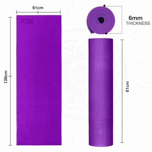 Xn8 Sports Yoga Mat: Non-Slip, 6mm Thick