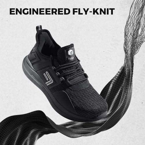 Extra Wide FitVille Men's Running Shoes, Black