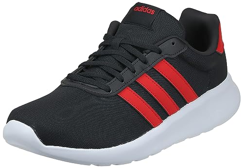 adidas Lite Racer 3.0 Sneaker Black/Scarlet/White, Size 44.5 EU