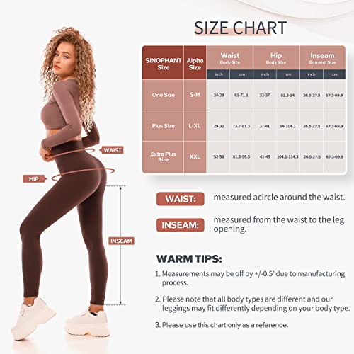 SINOPHANT High Waisted Opaque Tummy Control Leggings