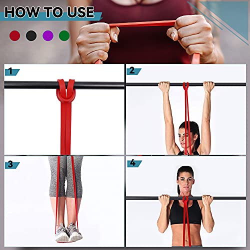 4 Level Resistance Bands Set for Fitness and Strength
