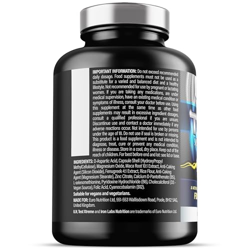 Men's Testosterone Booster with Zinc and Magnesium (240 Capsules)