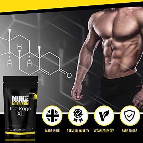 Test Rage XL Testosterone Booster | 60 Capsules | Boosts Male Testosterone
