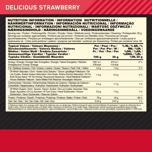Delicious Strawberry Whey Protein - 30 Servings