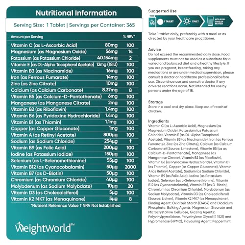 365 Vegan Multivitamins- Essential Nutrition for Optimal Health